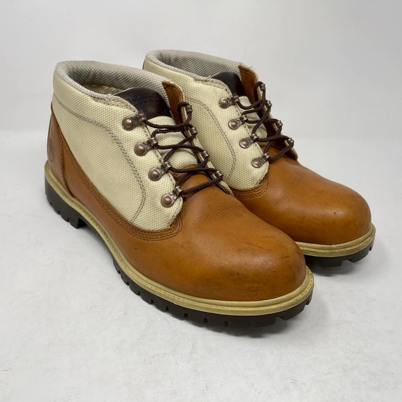 Timberland Chukka Boots Mens Sz 11 Tan Leather Uppers 1907:S134 - Picture 6 of 13